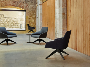 ALYA BU1523 - Swivel upholstered with 4-spoke base easy chair by Andreu World - view 3
